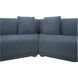 Fraser Blue Modular Sectional, 5 Piece